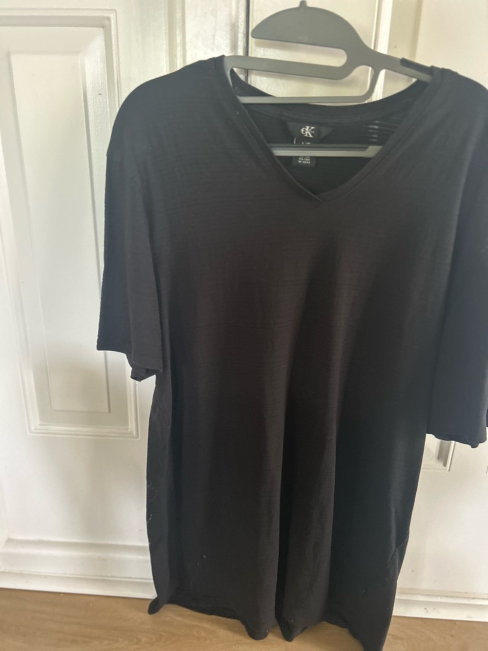 Calvin Klein Black V-Neck Short Sleeve Tee